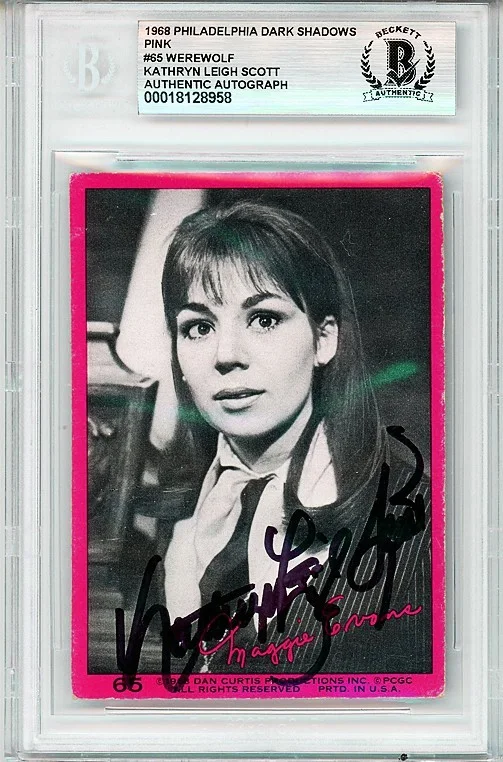 Kathryn Leigh Scott — 1968 -DARK SHADOWS- KATHRYN LEIGH SCOTT BECKETT Signed/Autograph/Auto TV Card