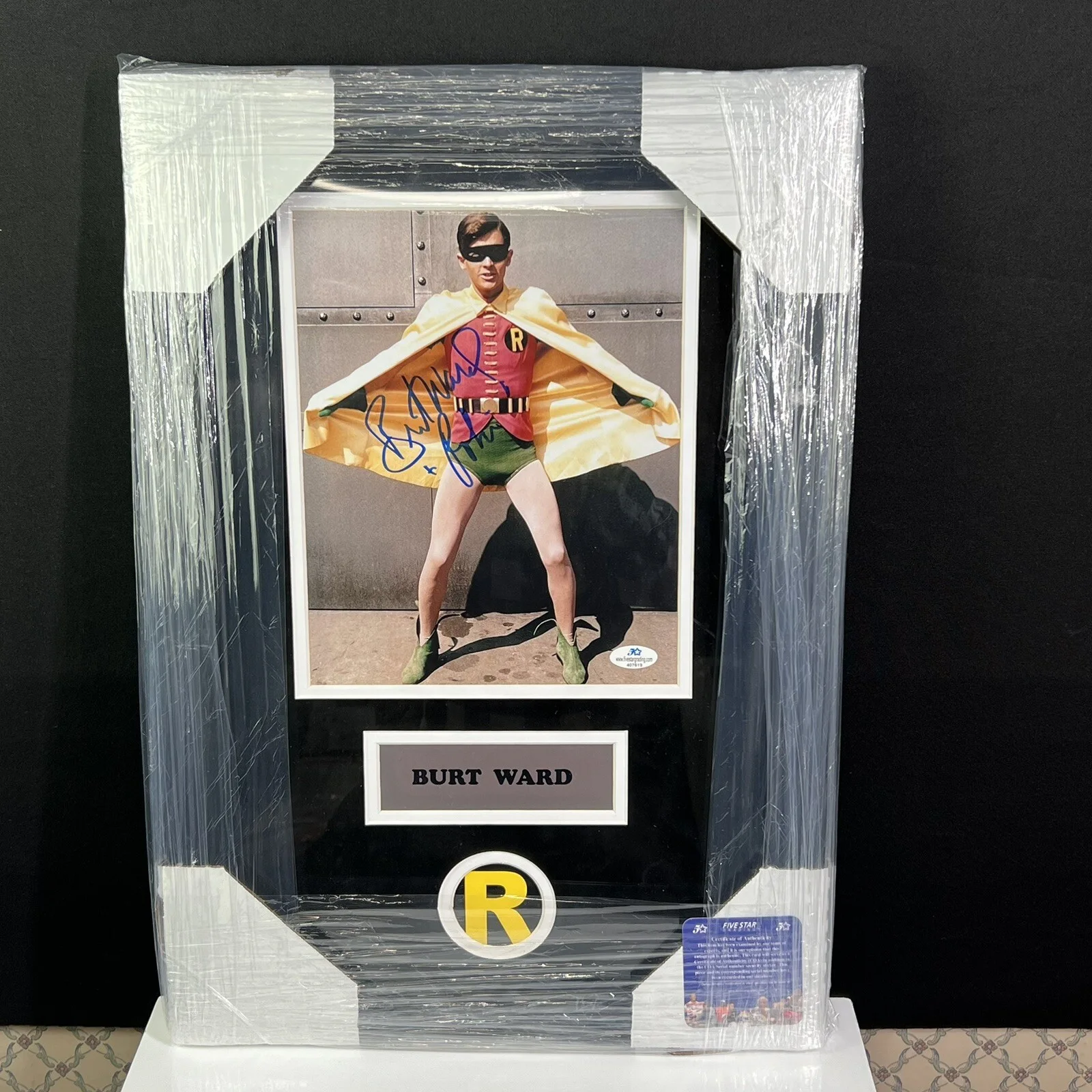 Burt Ward — Burt Ward Signed Photo 14x20 FRAMED Batman & Robin Movie Autographed w/COA, изображение 2