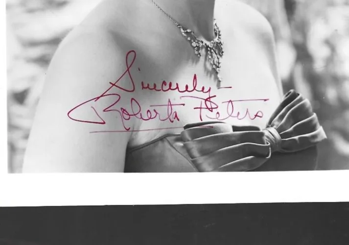 Hand Signed 8 x 10 photo Roberta Peters, image 2