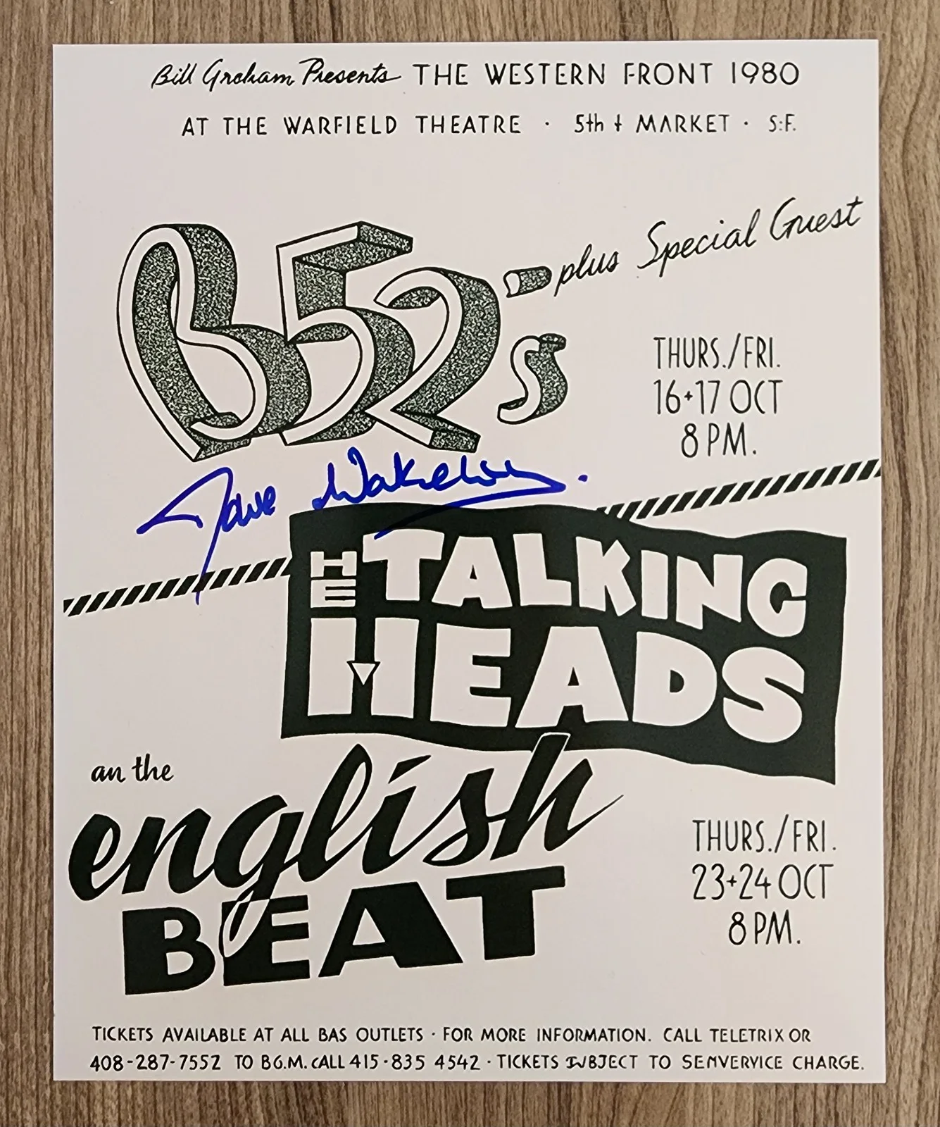 Dave Wakeling Signed The English Beat 8x10 Photo Singer Songwriter LEGEND RAD, изображение 2