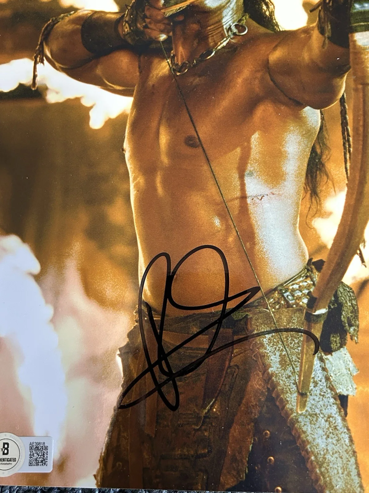 Dwayne Johnson The Rock Signed 8x10 Photo Autographed Auto BAS The Scorpion King, изображение 2