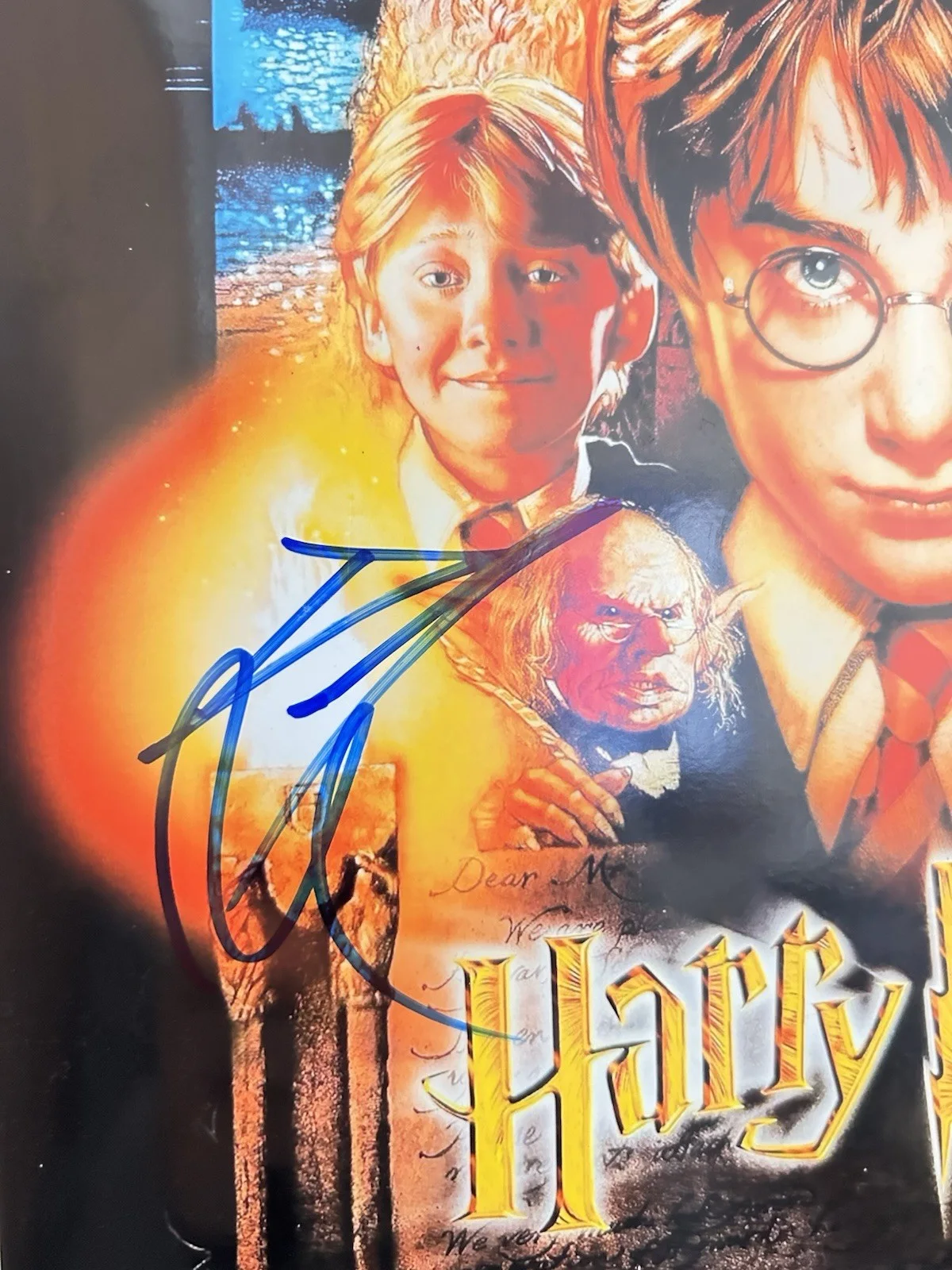 Daniel Radcliffe — Daniel Radcliffe Signed 12x18 Poster Harry Potter Sorcerer’s Autographed JSA COA, изображение 2