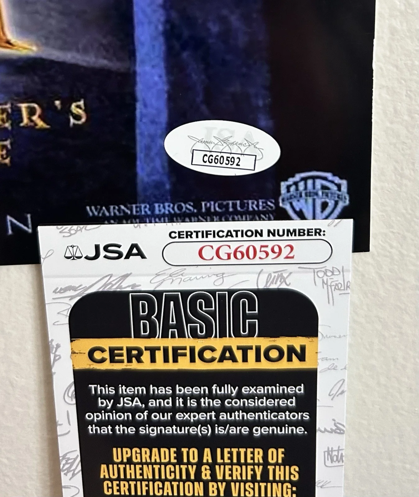 Daniel Radcliffe — Daniel Radcliffe Signed 12x18 Poster Harry Potter Sorcerer’s Autographed JSA COA, изображение 3