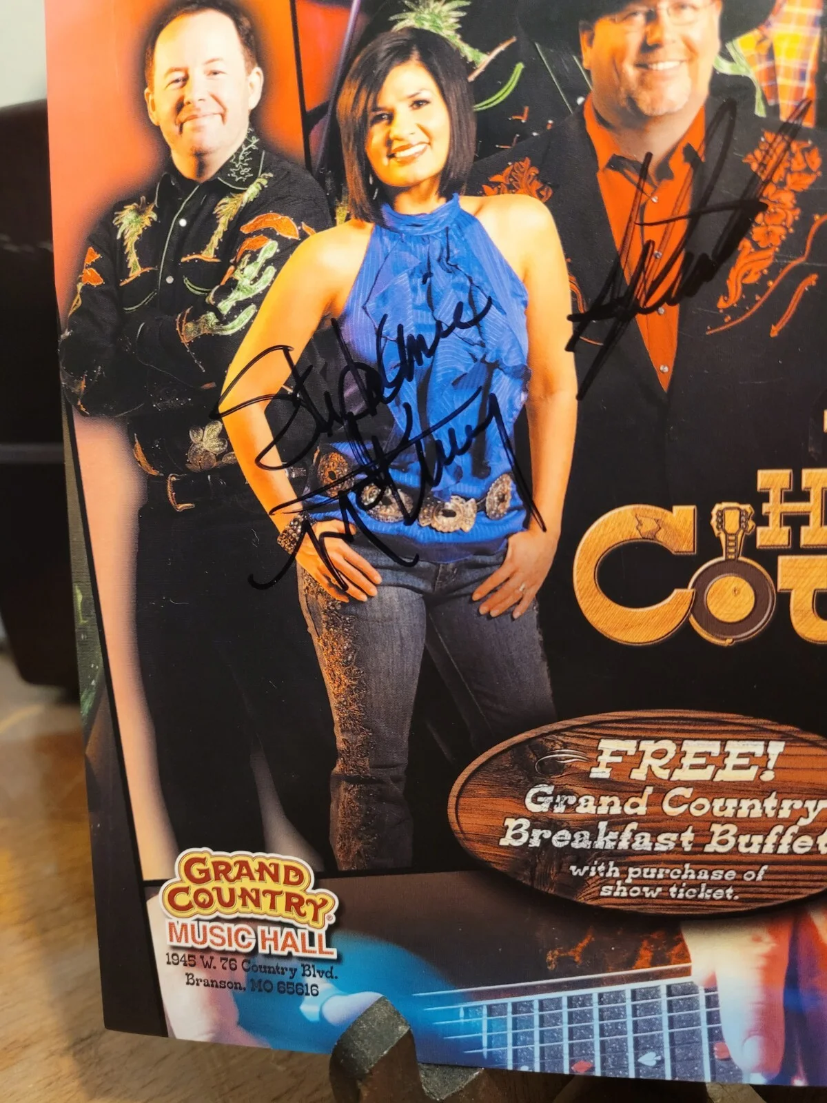 Branson's Country Music Signed Autograph, image 4