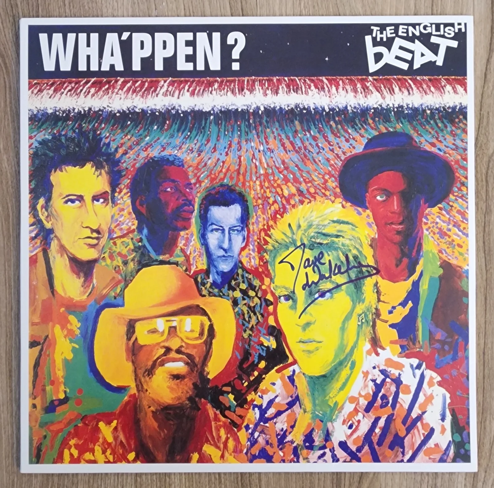 Dave Wakeling Signed The English Beat - Wha'ppen? Vinyl Record Legend RAD, image 2