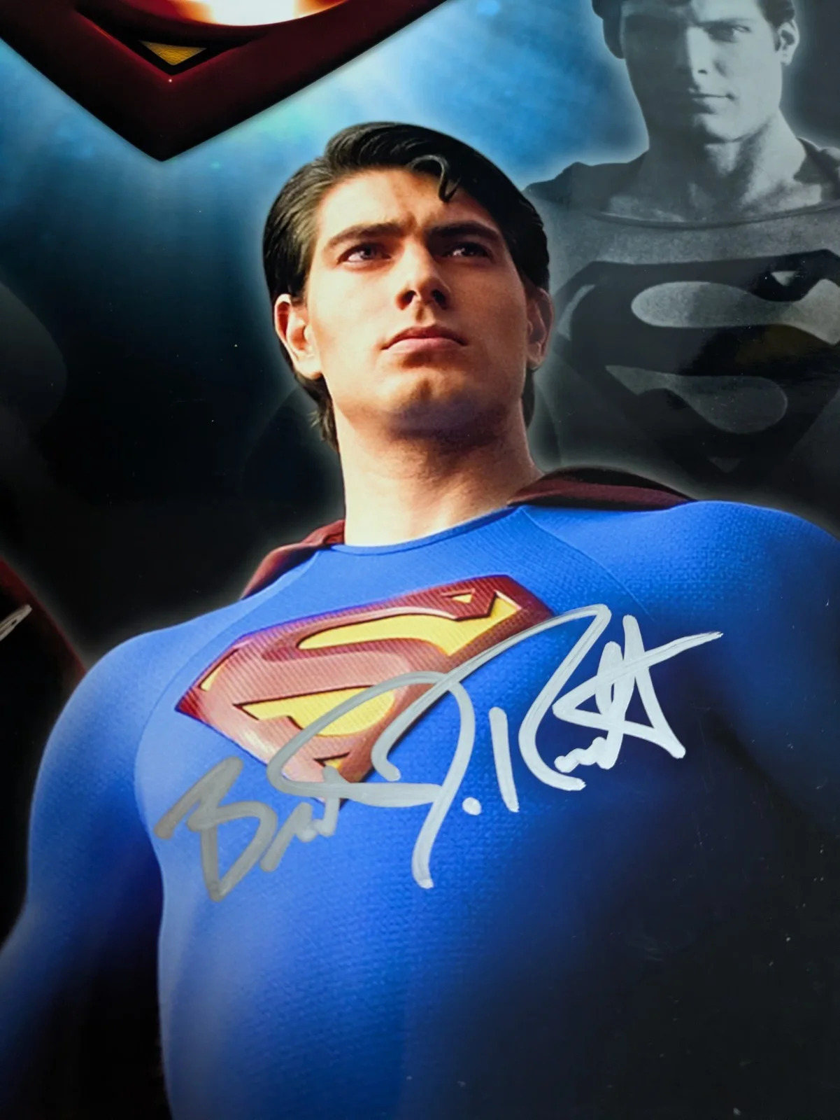 Brandon routh — Superman Brandon Routh Dean Cain Signed 16x20 PHOTO AUTOGRAPH Lois & Clark, image 2