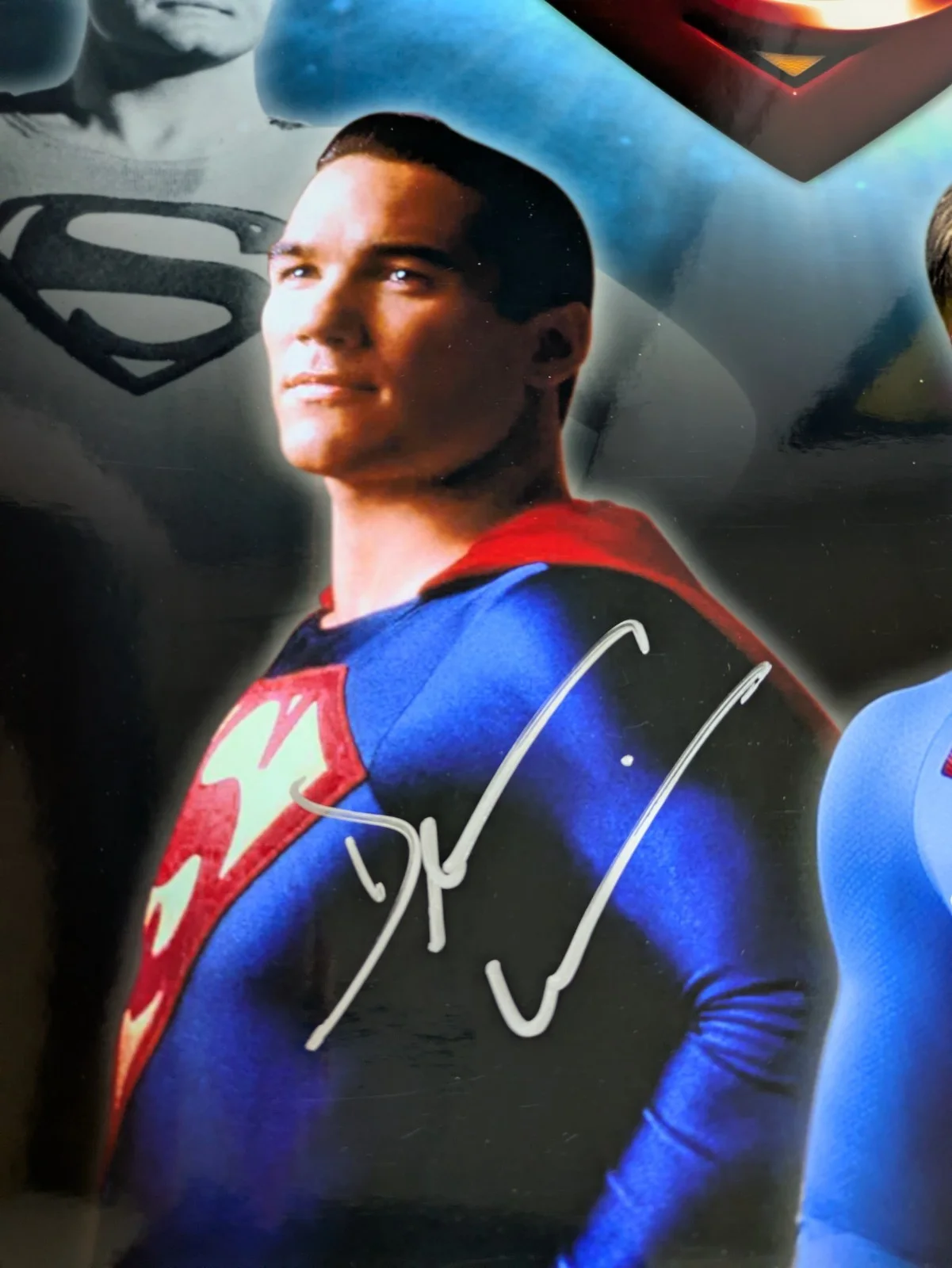 Brandon routh — Superman Brandon Routh Dean Cain Signed 16x20 PHOTO AUTOGRAPH Lois & Clark, image 3