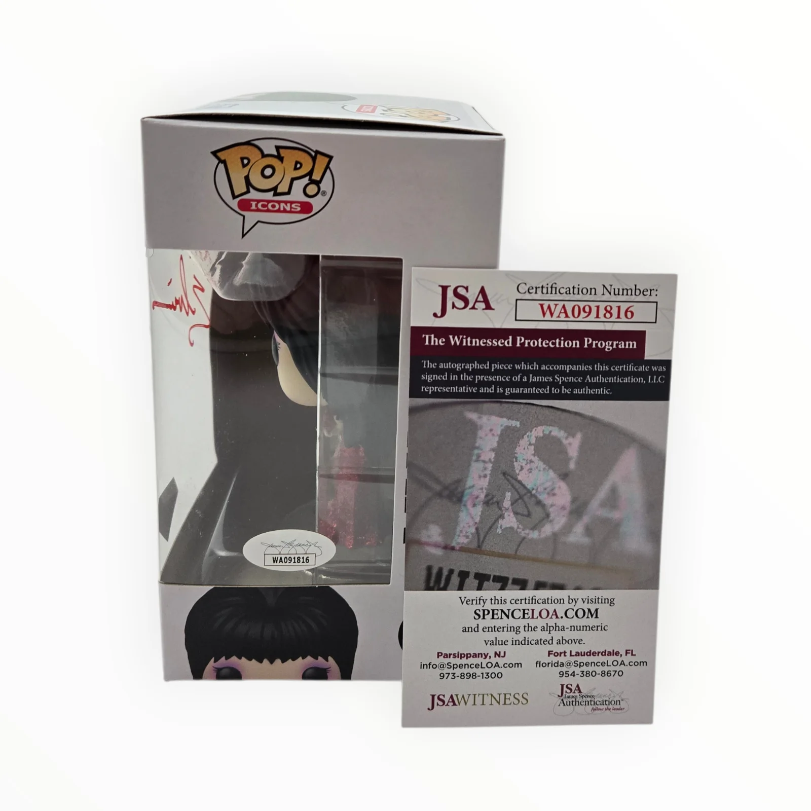 Cassandra Peterson — Elvira Signed Funko Pop Autograph Cassandra Peterson Diamond MOTD JSA COA 816, изображение 2