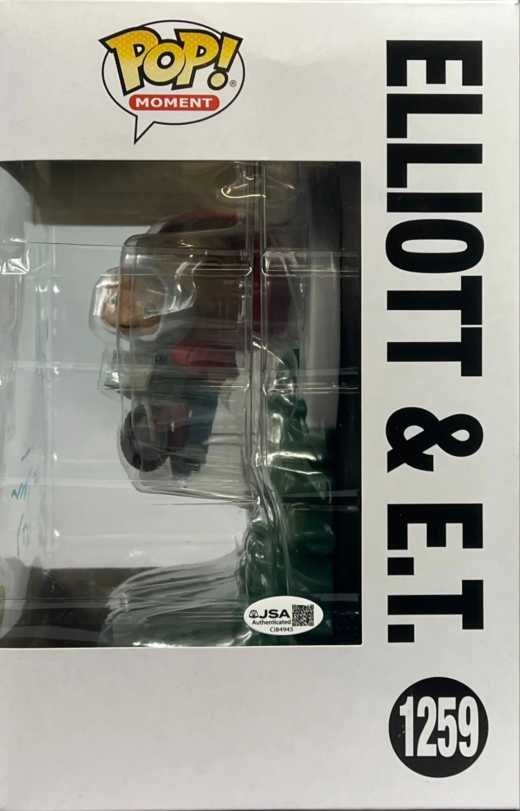 Matthew DeMeritt, Henry Thomas, Dee Walace, Robert MacNaughton — DeMeritt, Thomas, Wallace & MacNaughton autographed Funko Pop #1259 E.T JSA, image 2
