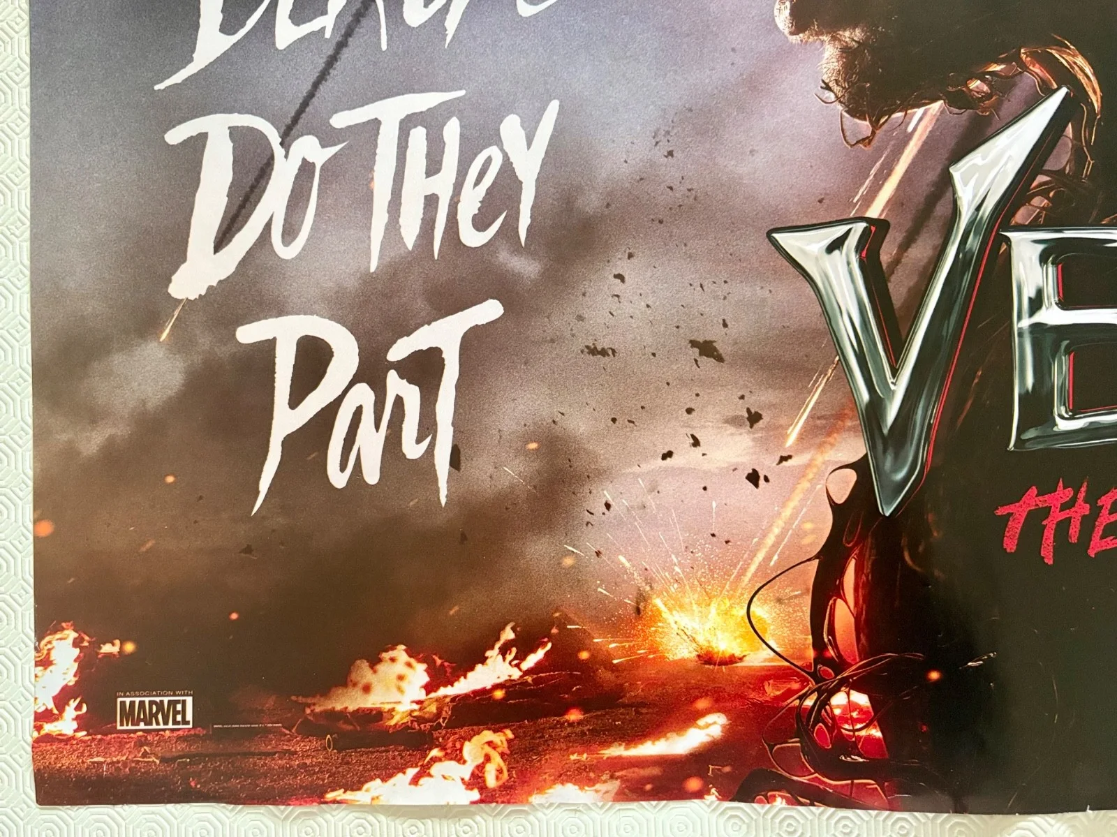 Venom The Last Dance Original Double Sided 2024 Quad Poster Tom Hardy, изображение 2
