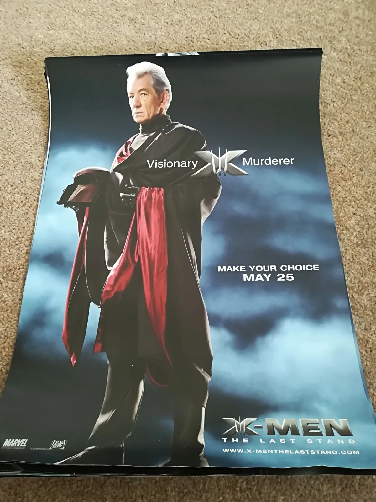 X MEN ORIGINAL MINI POSTER SET OF 7-WOLVERINE/PHOENIX/MAGNETO ETC. 2006 GENUINE, image 3
