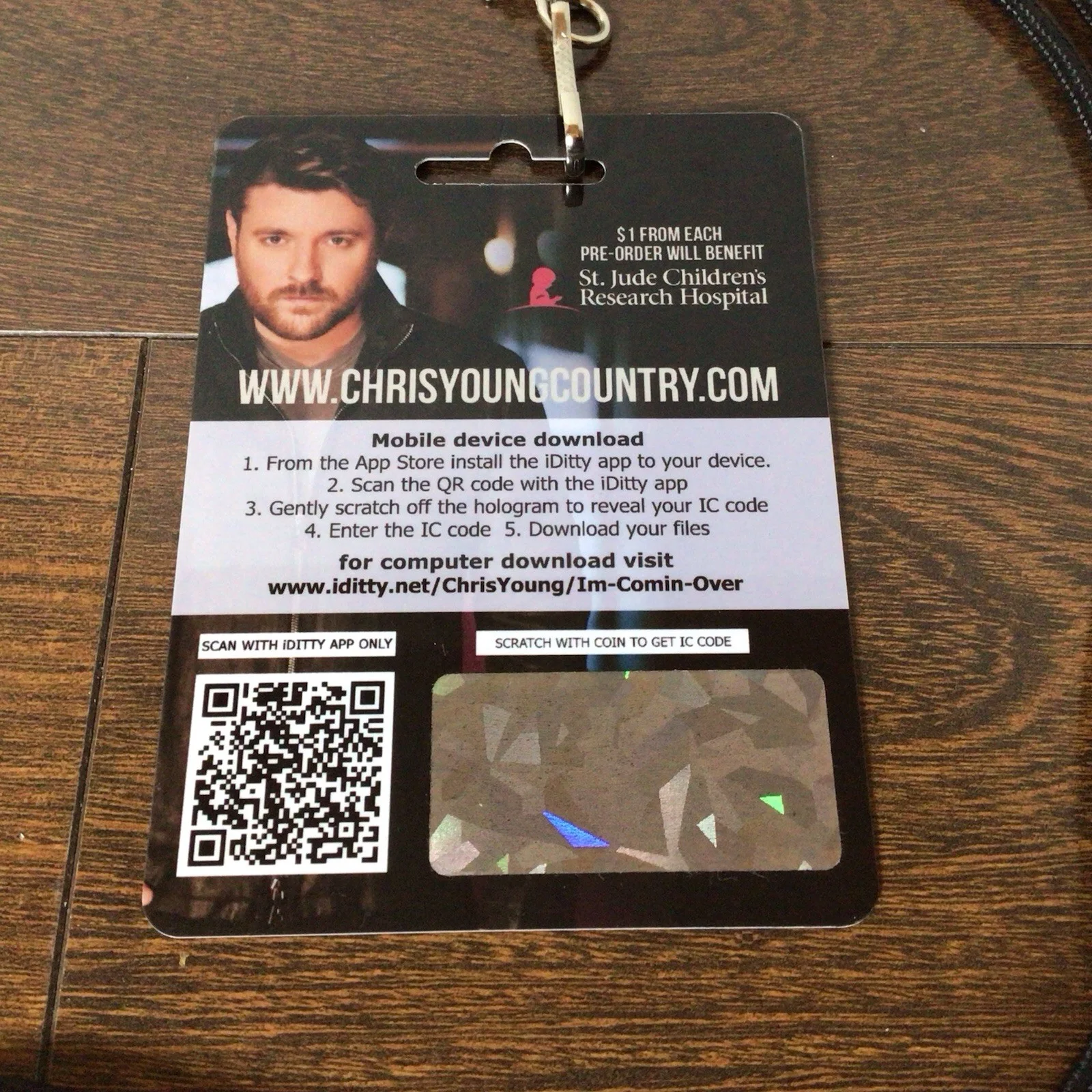 Chris Young Signed/Autographed Pass I’m Comin’ Over (2015) Country Music Singer, изображение 3