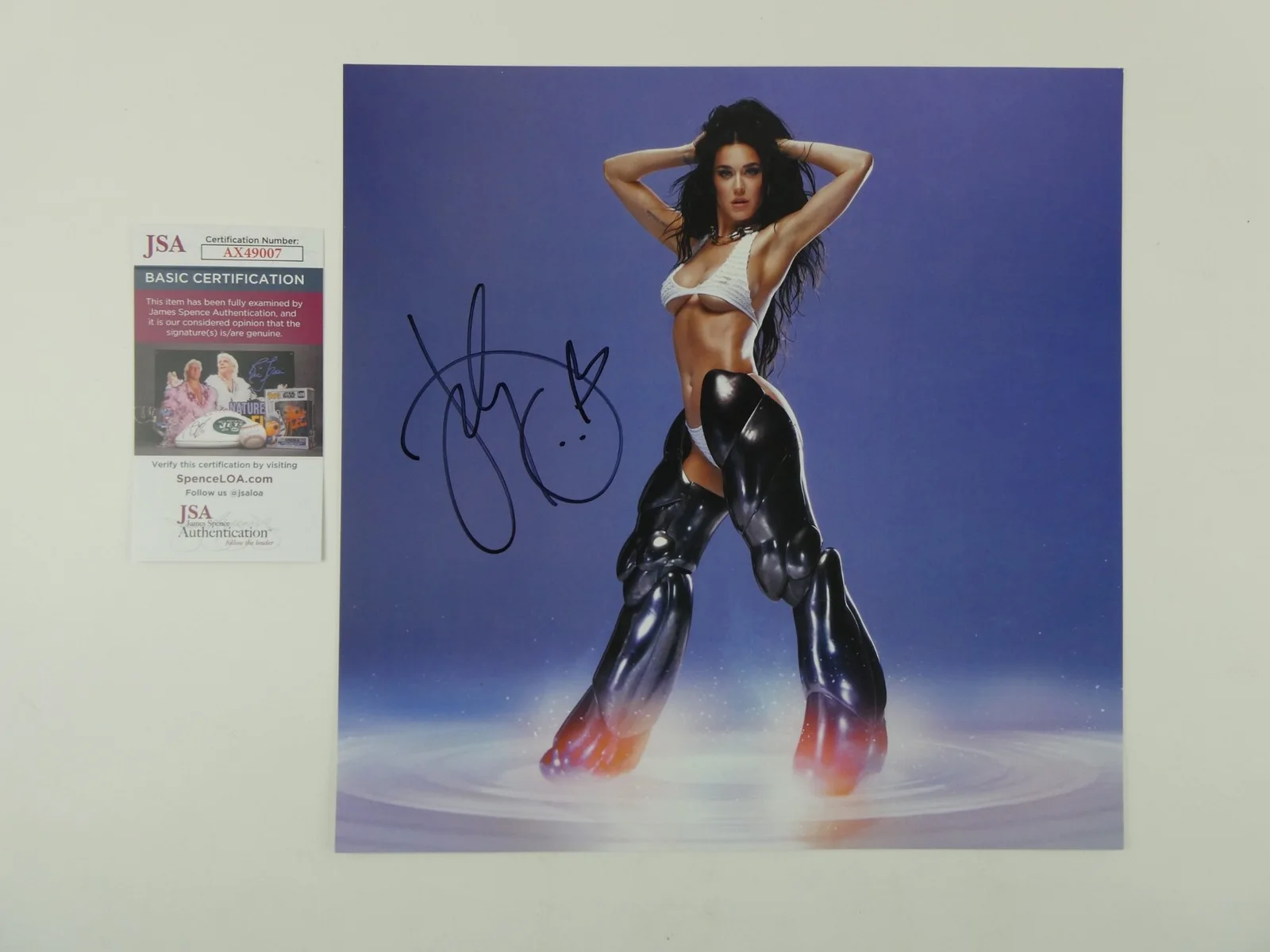 Katy Perry Signed 143 Lithograph 12x12" w/ Vinyl LP Album Autographed JSA COA, изображение 2