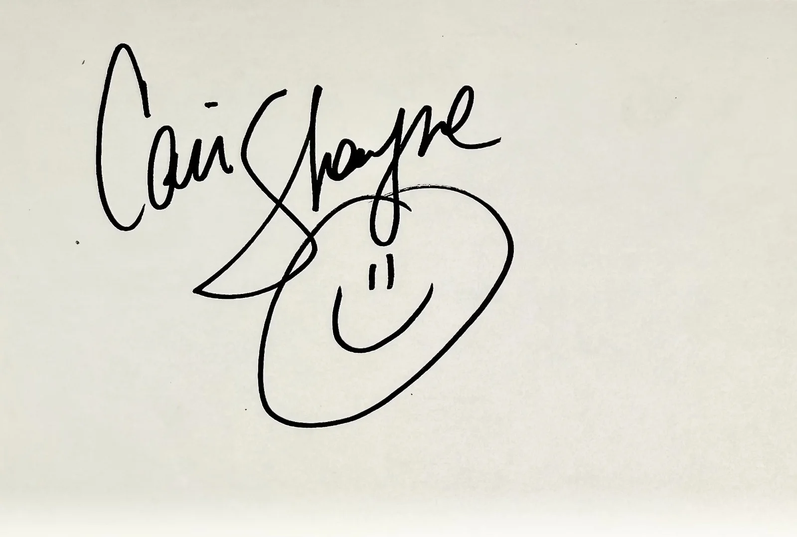 Cari Shayne — CARI SHAYNE Signed Autograph 4x6 INDEX CARD General Hospital STAR TREK: VOYAGER, изображение 4