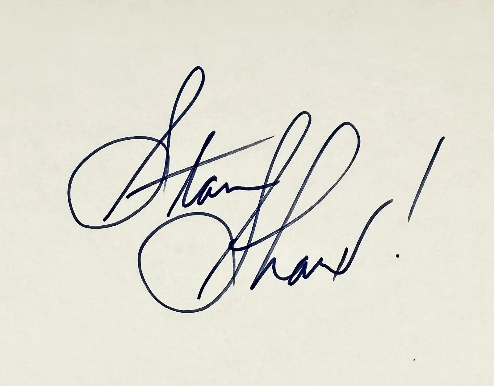 Stan Shaw — STAN SHAW Signed Autographed 4x6 INDEX CARD Jeepers Creepers 3 Cutthroat Island, изображение 2