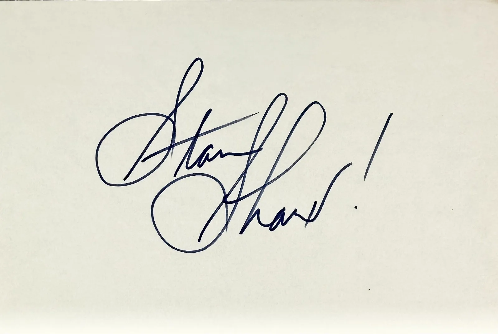 Stan Shaw — STAN SHAW Signed Autographed 4x6 INDEX CARD Jeepers Creepers 3 Cutthroat Island, изображение 4