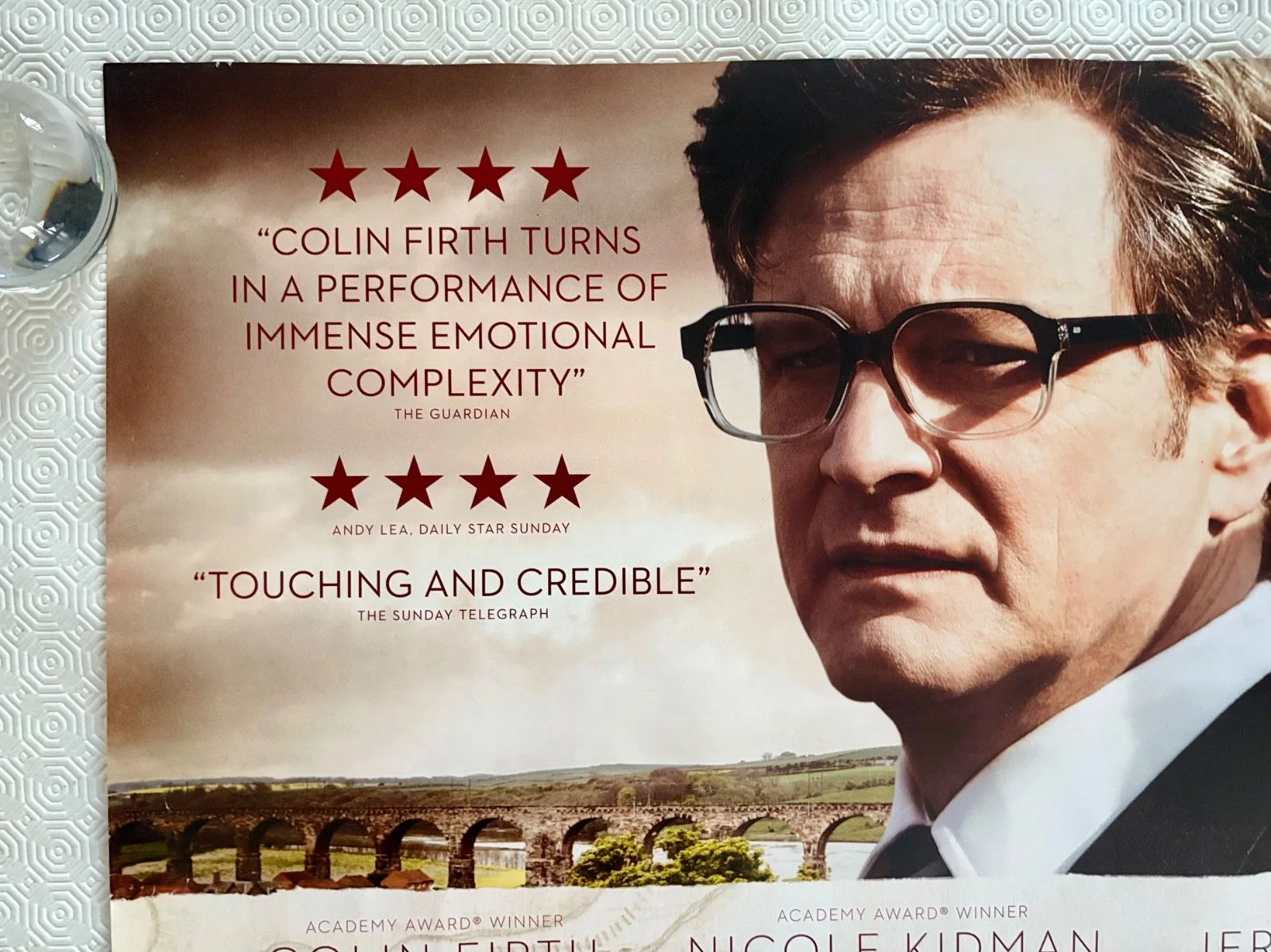 The Railway Man Original Double Sided 2013 Quad Poster Colin Firth Nicole Kidman, image 5