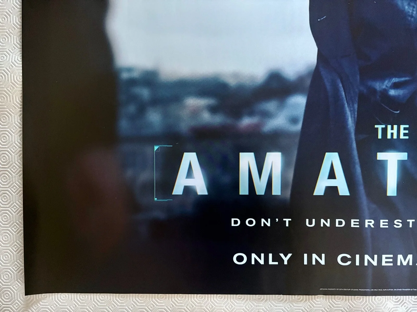 The Amateur Original Double Sided 2025 Quad Poster Rami Malek Rachel Brosnahan, изображение 5