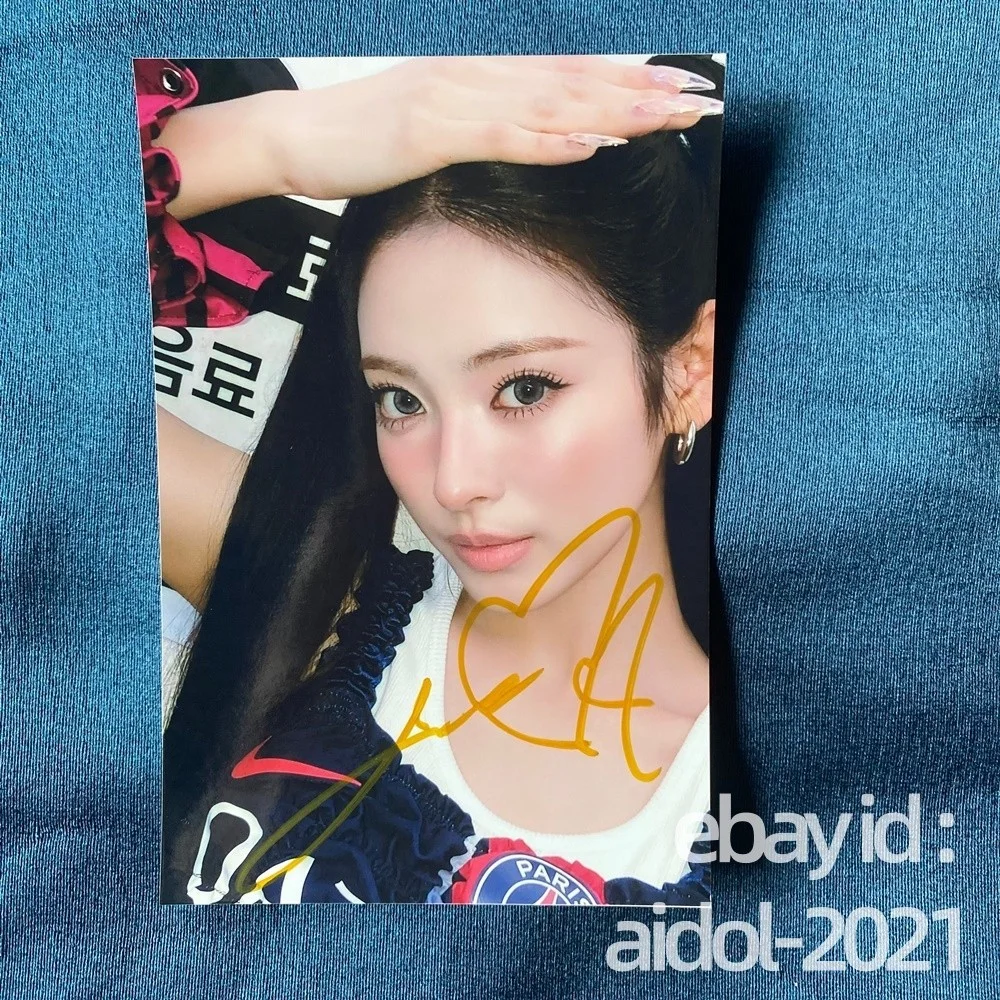 MEOVV SOOIN GAWON ANNA NARIN ELLA GROUP AUTOGRAPHED SIGNED K-POP 4*6 2025, image 4