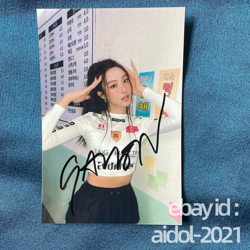 MEOVV SOOIN GAWON ANNA NARIN ELLA GROUP AUTOGRAPHED SIGNED K-POP 4*6 2025, image 5