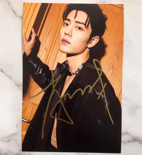 Xiao Zhan Signature photo 6in Star photos, изображение 4