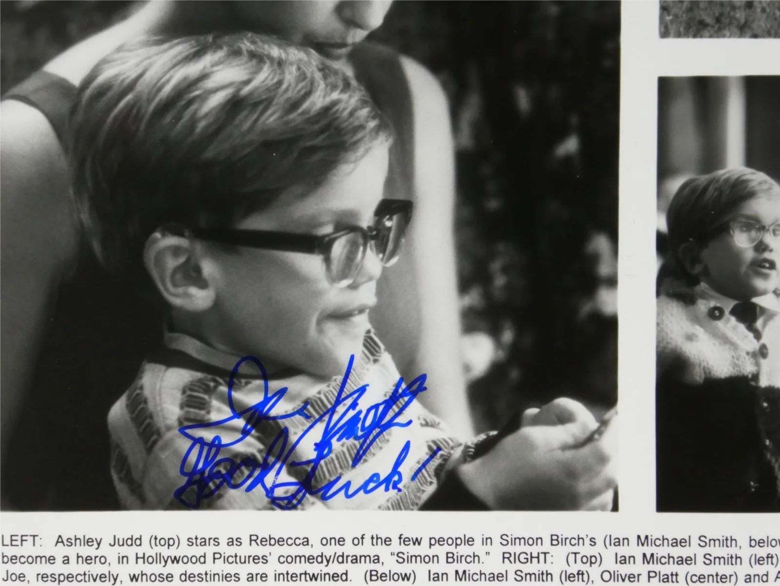 Ian Michael Smith — Ian Michael Smith Signed B&W 8x10 Promo Photo Simon Birch Autographed, изображение 2
