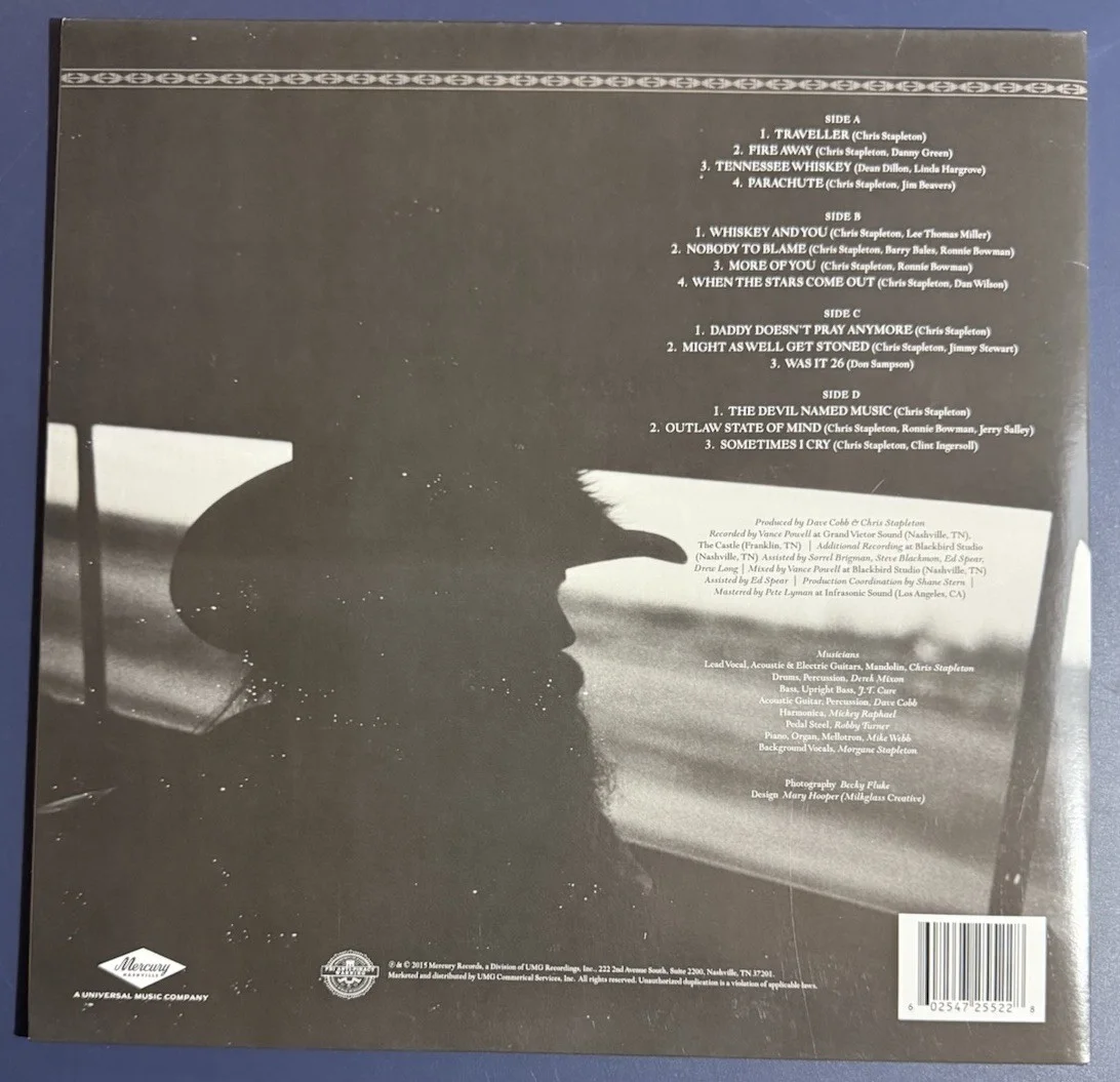CHRIS STAPLETON SIGNED THE TRAVELER ALBUM VINYL COUNTRY AUTOGRAPH COA, изображение 2