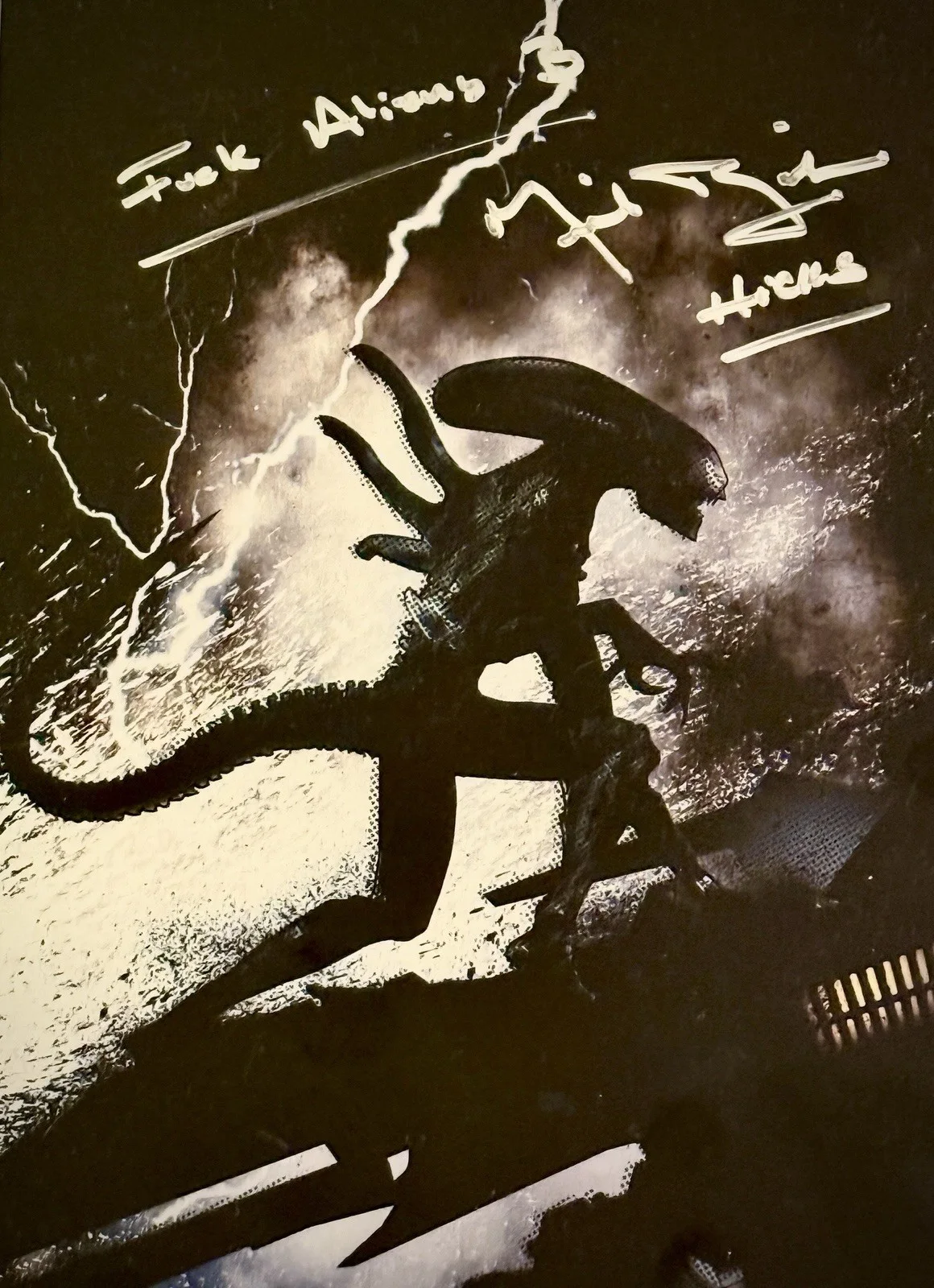 Michael Biehn — Mehsling Metal Art Print: Aliens - Signed Michael Biehn "F** Alien 3" "Hicks" 😂, изображение 2