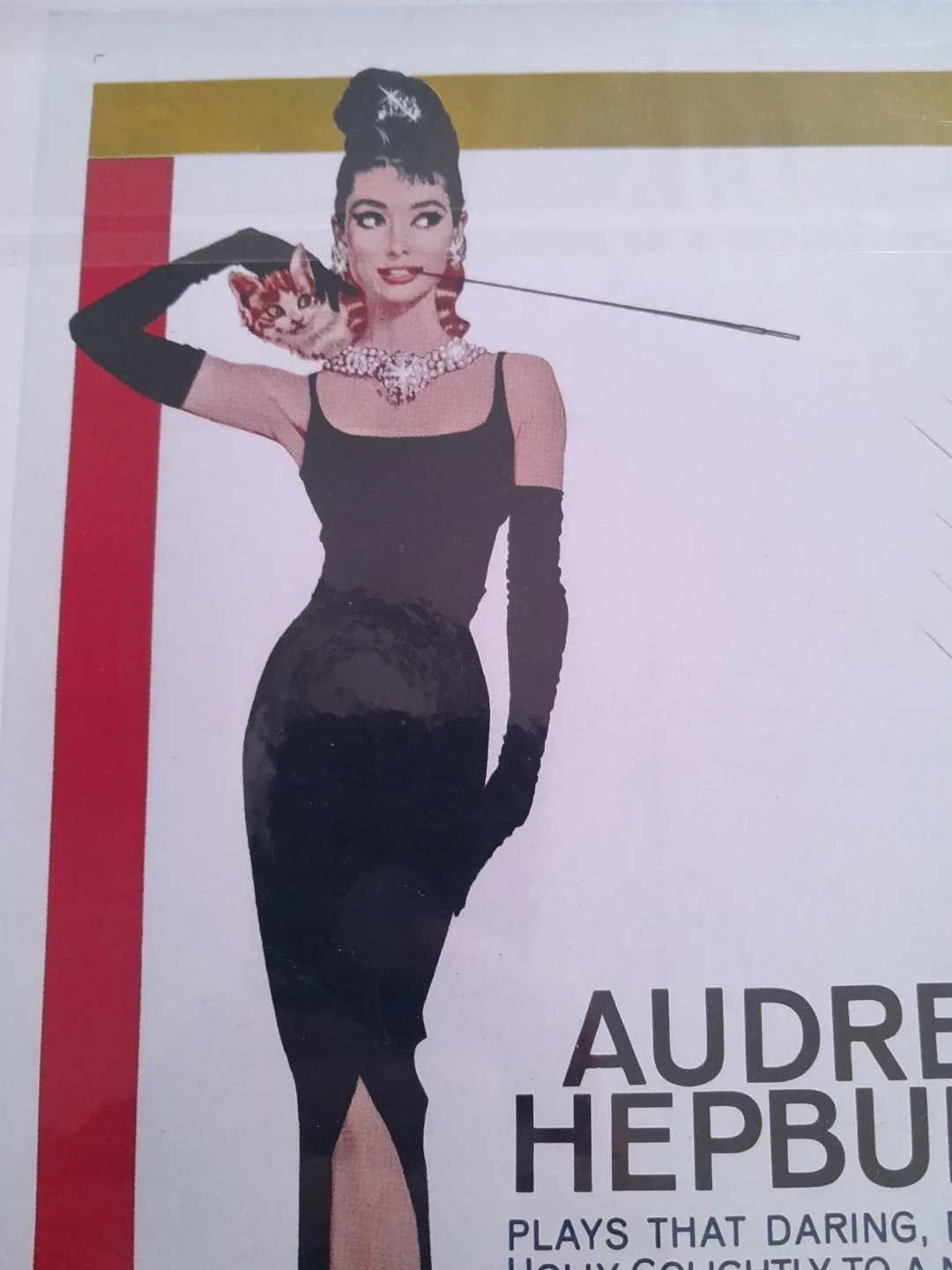 Audrey Hepburn Classic Vintage Movie Poster Breakfast At Tiffanys Repro, изображение 2
