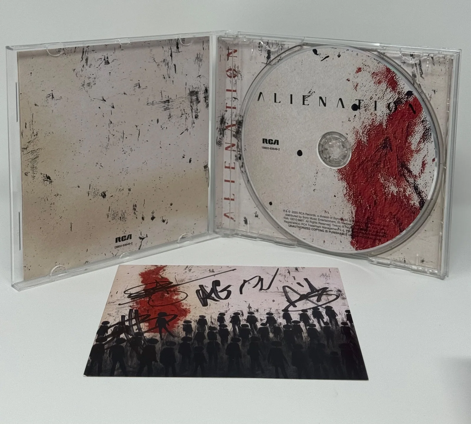 Three Days Grace-SIGNED Alienation CD-Band Signed-SOLD OUT-Sealed-Rare-Autograph, image 2