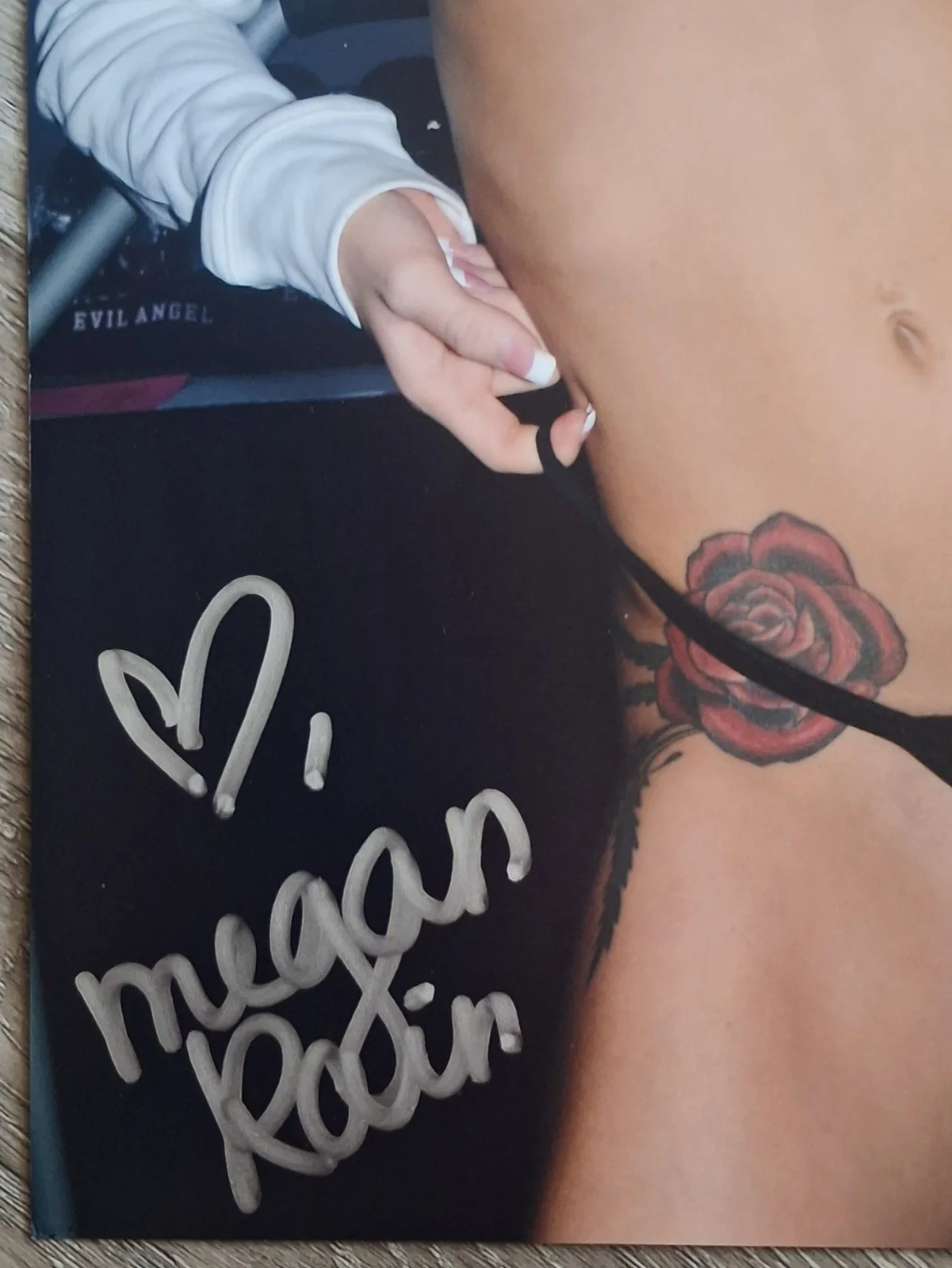Megan RAIN Signed 8x12" Original PHOTO #1 - Not Shy, image 2