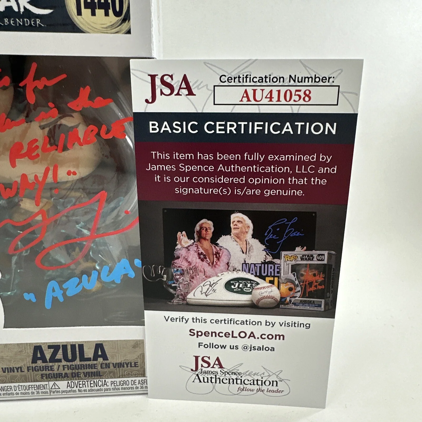 Grey Delisle Griffin — Grey Delisle Signed Autographed Azula Avatar Funko Pop W Quote & Drawing JSA COA, image 2