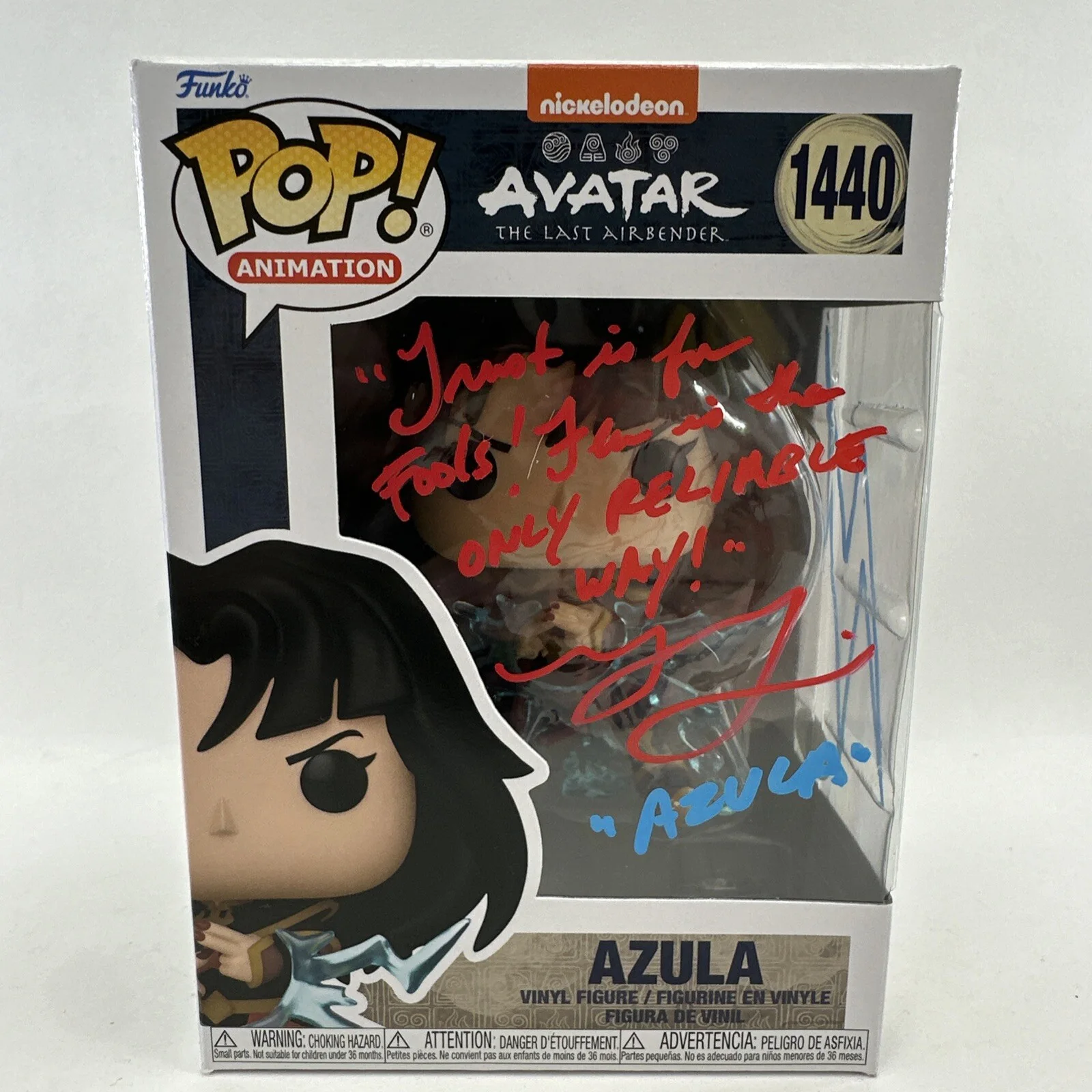 Grey Delisle Griffin — Grey Delisle Signed Autographed Azula Avatar Funko Pop W Quote & Drawing JSA COA, image 3