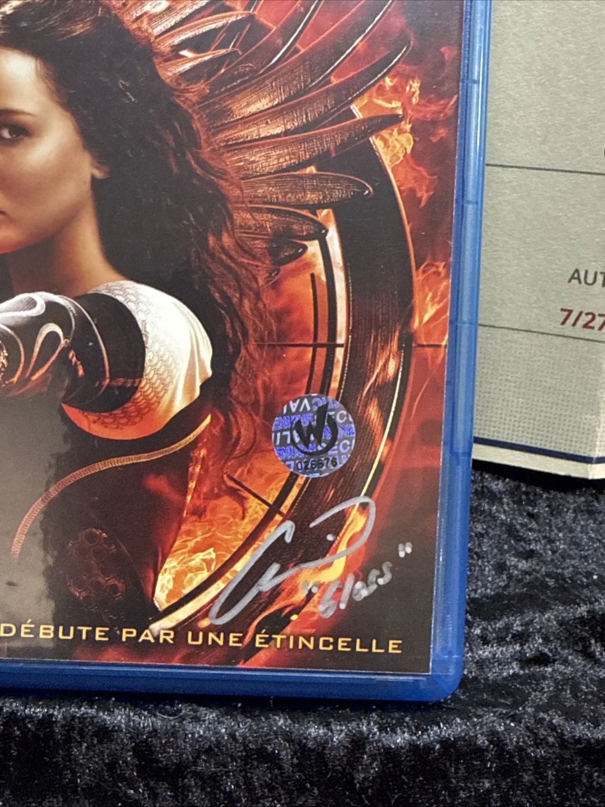alan ritchson signed Gloss Hunger Games Blue ray With COA, image 2