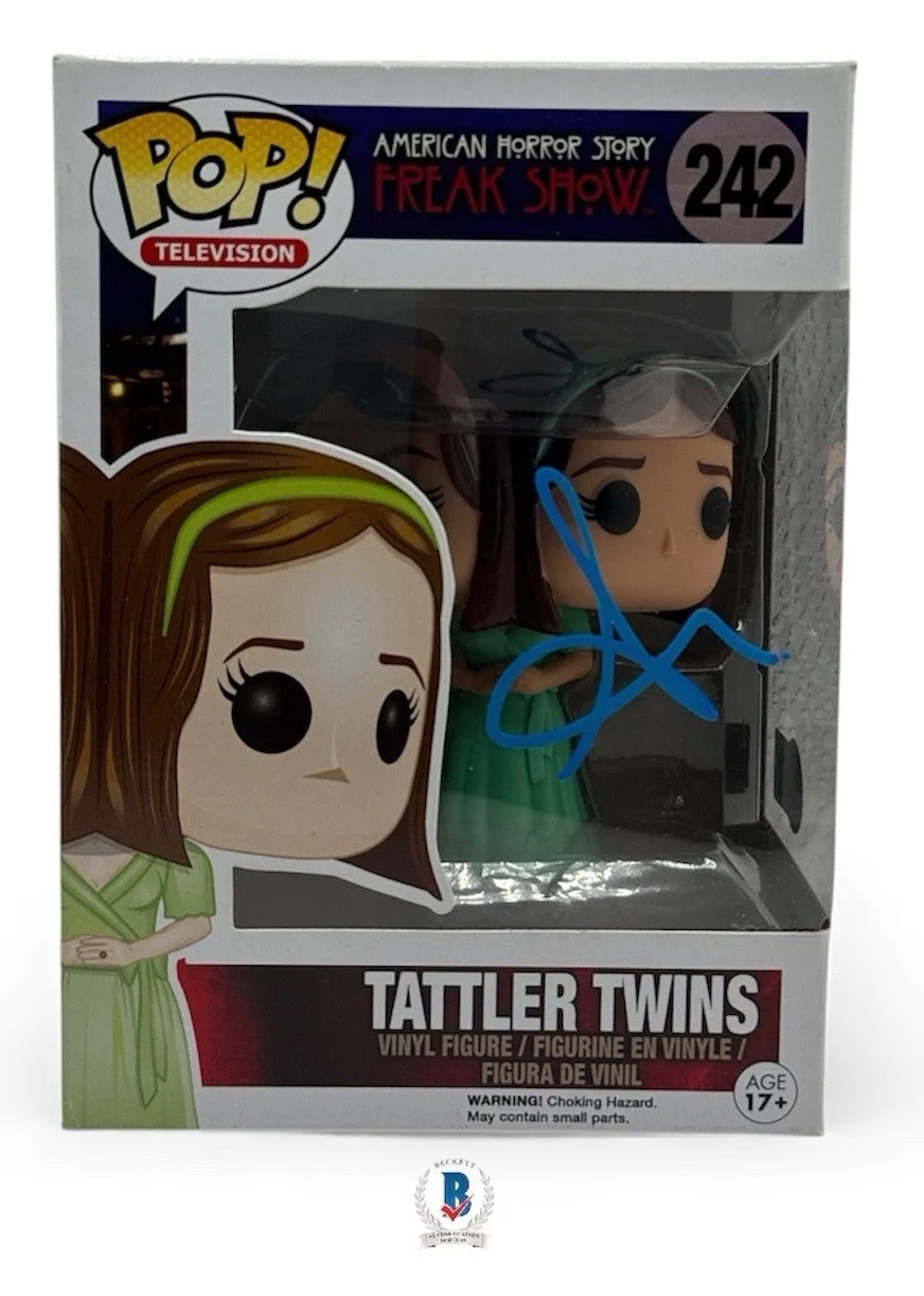 Sarah Paulson — Sarah Paulson Signed American Horror Story Tattler Twins Funko Pop Beckett COA