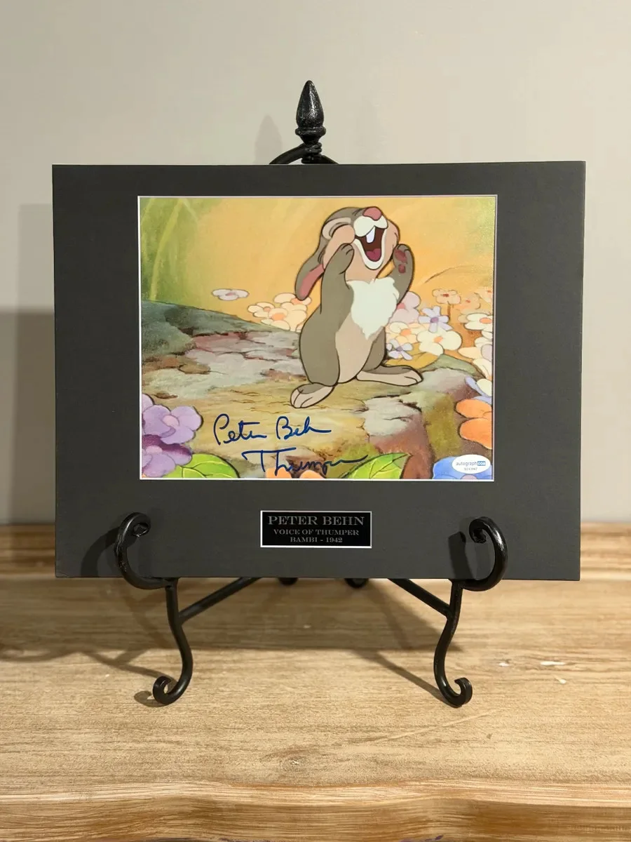 Peter Behn — Peter Behn "Voice Of Thumper" Signed 8x10 Photo
