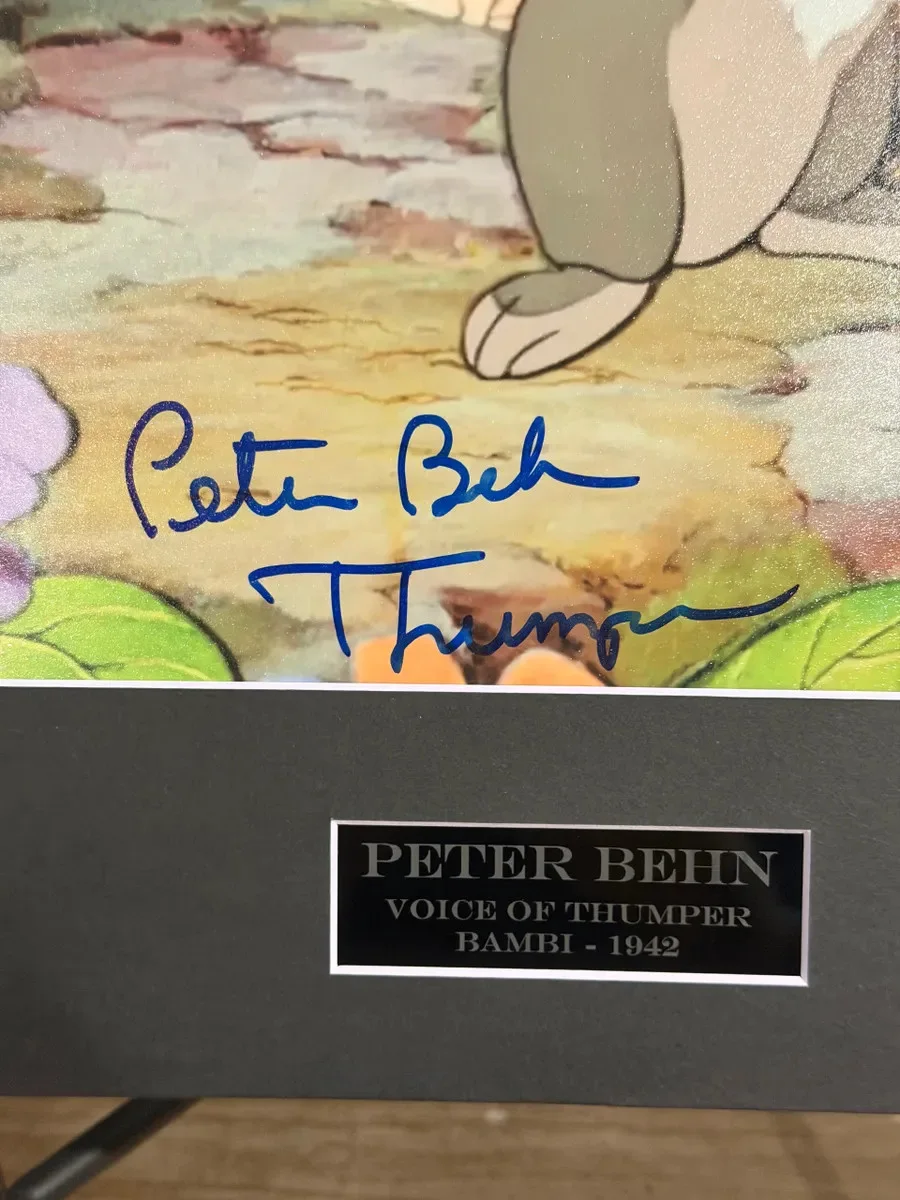 Peter Behn — Peter Behn "Voice Of Thumper" Signed 8x10 Photo, изображение 2