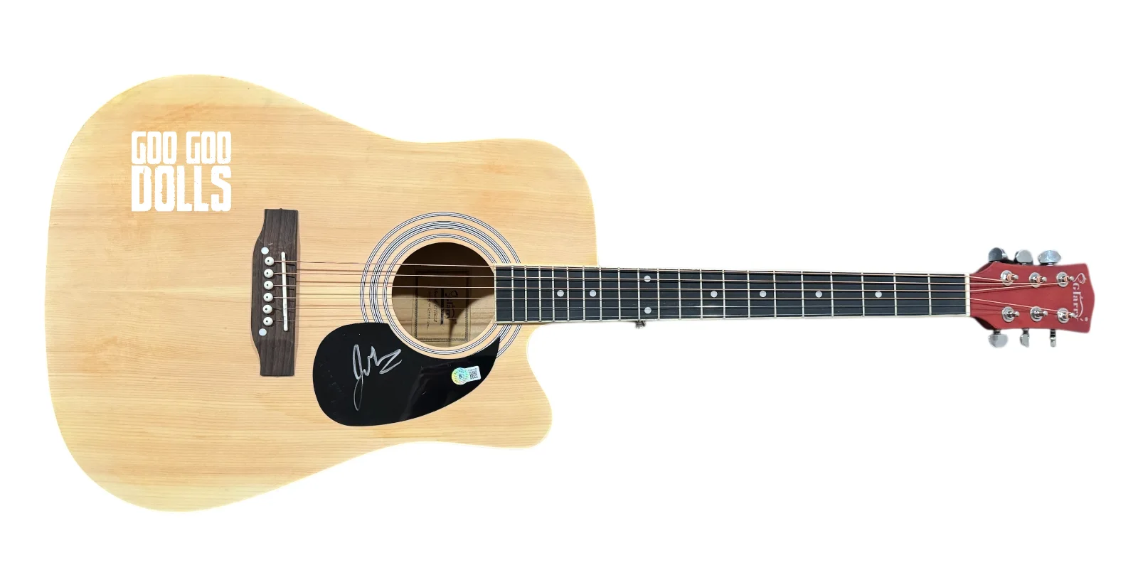 Goo Goo Dolls John Rzeznik Signed Acoustic Guitar Full Size Autograph BAS COA, изображение 4