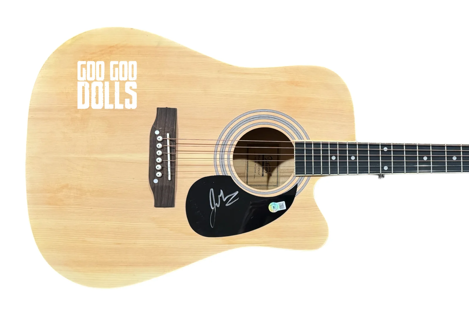 Goo Goo Dolls John Rzeznik Signed Acoustic Guitar Full Size Autograph BAS COA, изображение 5