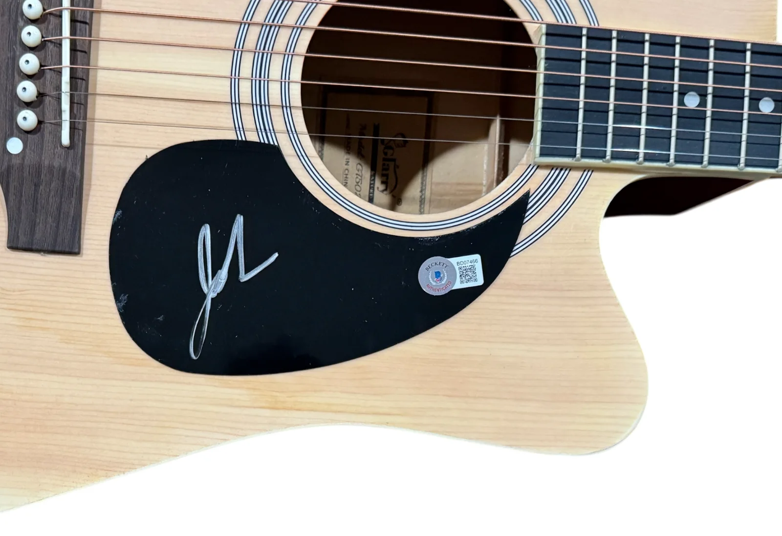 John Rzeznik Goo Goo Dolls Signed Acoustic Guitar Full Size Johnny Beckett COA, изображение 3