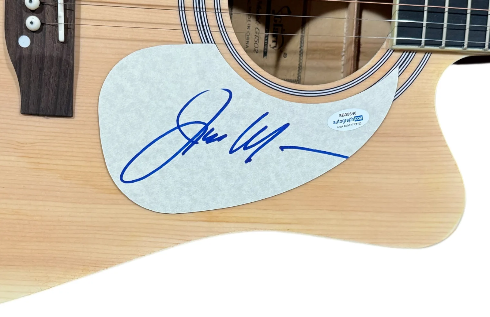 Jim Messina Loggins and Messina Signed Autograph Acoustic Guitar Full Size ACOA, image 3