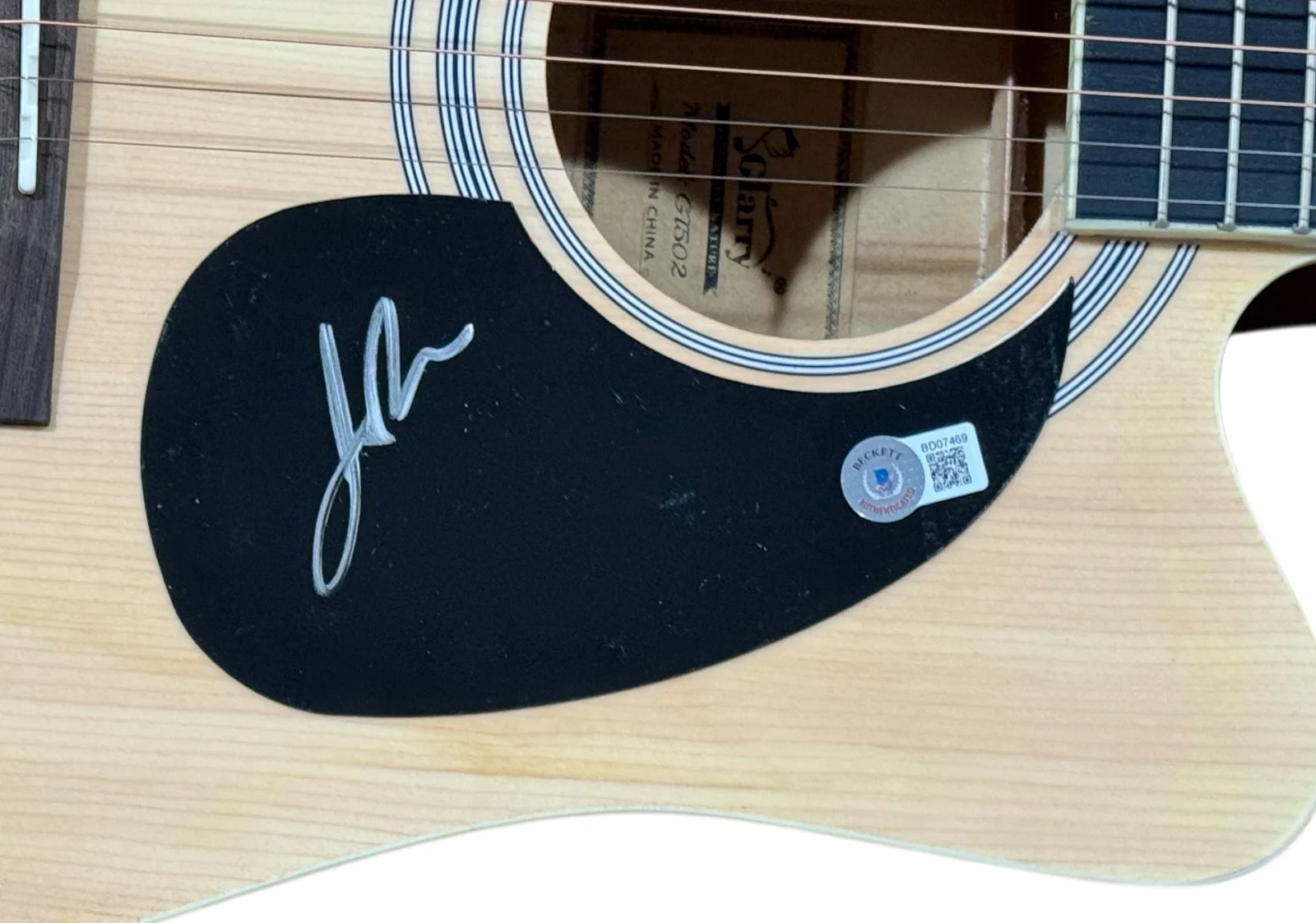 Goo Goo Dolls John Rzeznik Signed Acoustic Guitar Full Size Autograph BAS COA, image 3