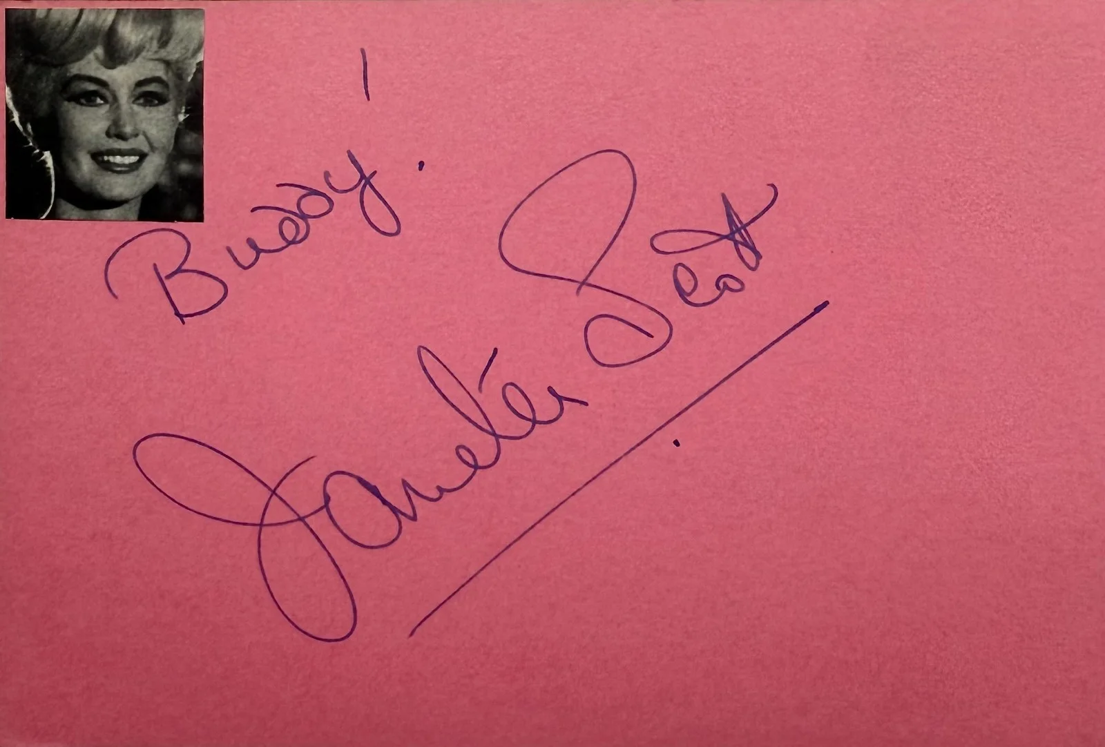 Janette Scott — JANETTE SCOT Signed Autographed 4x6 INDEX CARD The Day of the Triffids PARANOIAC, изображение 4