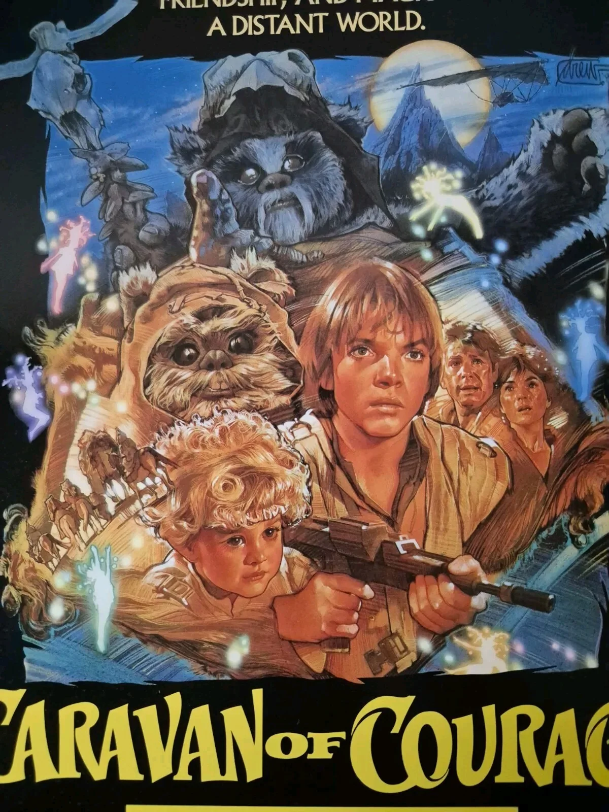 Star Wars Caravan Of Courage An Ewok Adventure Promotional Poster 1984, изображение 3