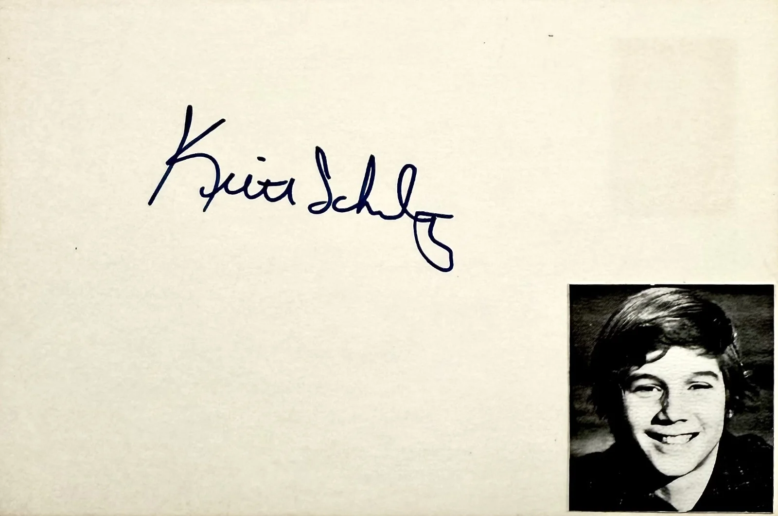 Keith Schultz — KEITH SCHULTZ Signed Autographed 4"x 6" INDEX CARD Gunsmoke Brothers The Monroes, изображение 4