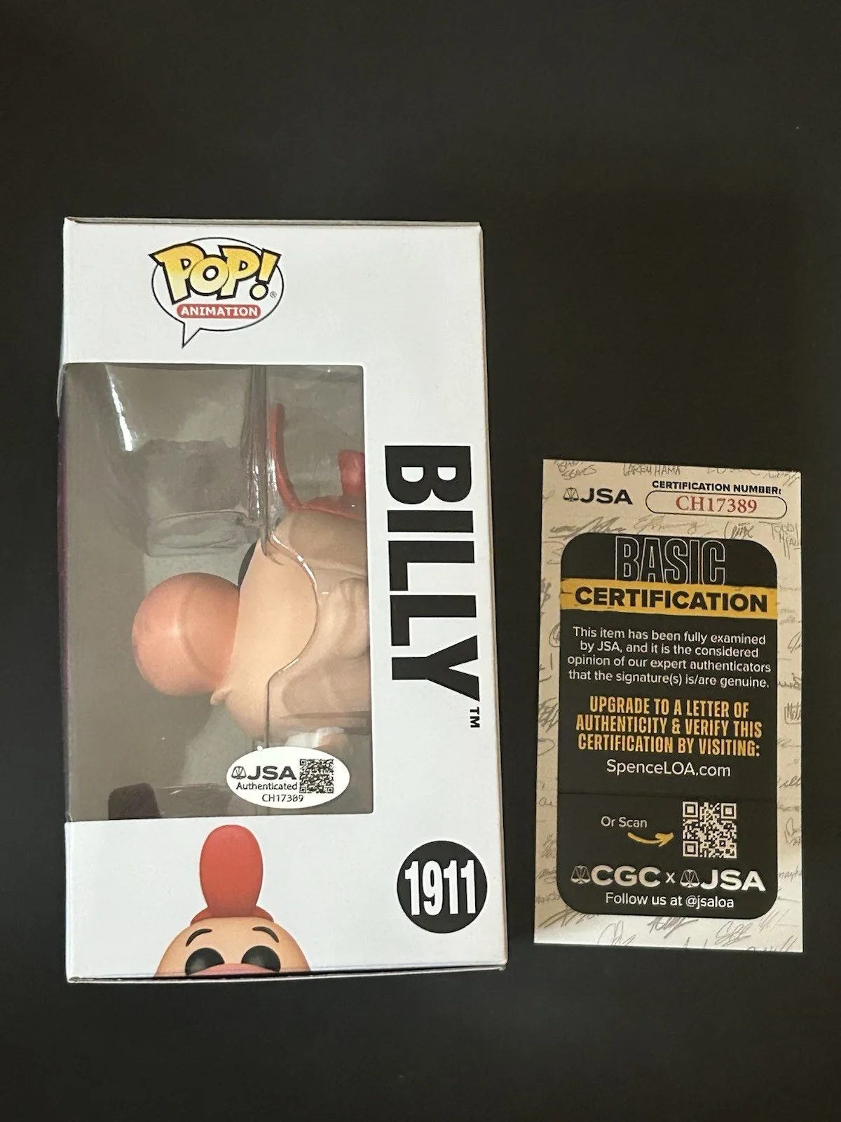 Richard Horvitz Signed Funko Pop Vinyl 1911 JSA COA, image 2