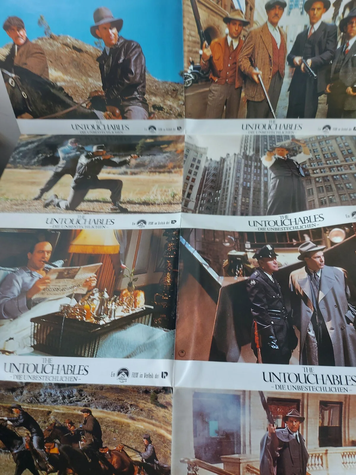 The Untouchables 1987 German FSK Uncut Lobby Card Sheet (8) Rare Sean Connery, изображение 5