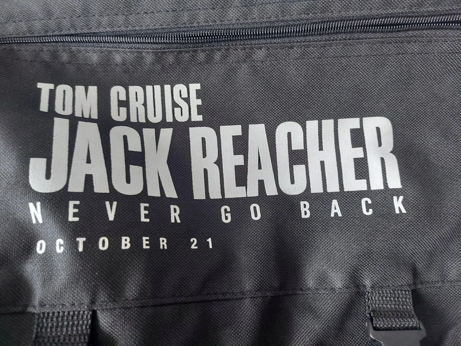 Jack Reacher Never Go Back Black Shoulder Bag Film Memorabilia Tom Cruise 2016, image 2
