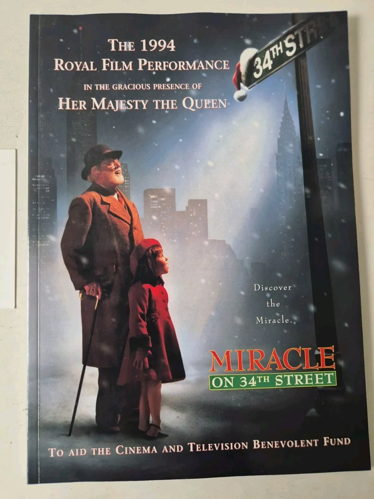 Miracle On 34th Street Premiere Brochure & Post Party Ticket Invitation Rare, image 3
