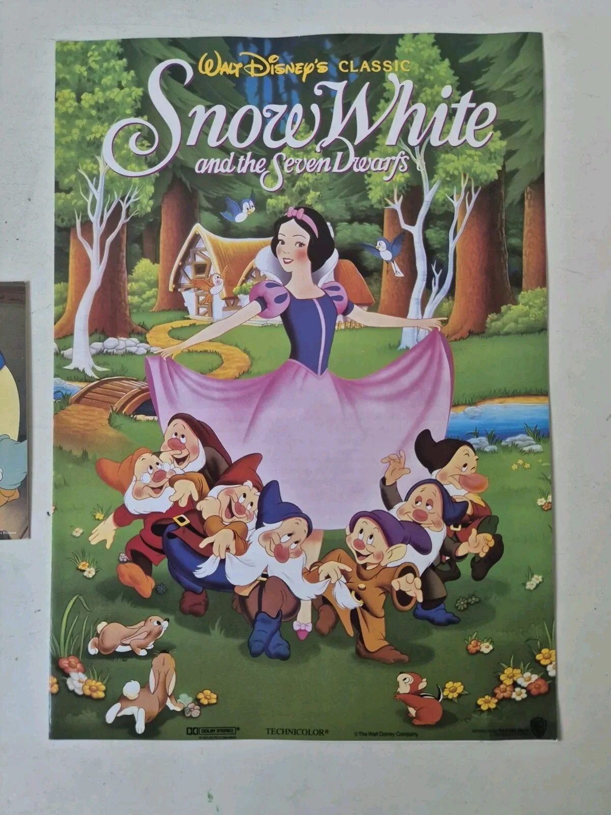 Disney Snow White And The Seven Dwarfs Multimedia Ticket & Press Booklet UK Rare, image 4
